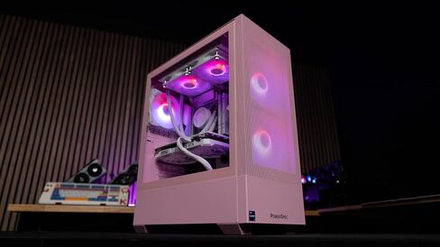 كمبيوتر مكتبي للألعاب Micro Center PowerSpec G452، معالج Intel Core i7 14700KF CPU 2.5 جيجا هرتز، بطاقة رسومات NVIDIA GeForce RTX 4070 SUPER VENTUS GPU، ذاكرة الوصول العشوائي DDR5-6000 سعة 32 جيجابايت، Windows 11 Pro، 2 تيرابايت SSD، وردي RGB in Saudi Arabia
