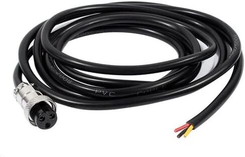 GX16-3 Pin Cable Cordset Female Plug Single Ended Cable 1M (1 Pack) in Saudi Arabia