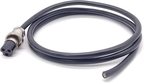 GX16-3 Pin Cable Cordset Female Plug Single Ended Cable 1M (1 Pack) in Saudi Arabia