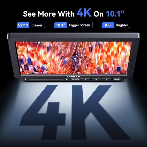مجهر التركيز التلقائي TOMLOV 4K TM4K-AF Max، مجهر رقمي HDMI مقاس 10.1 بوصة مع ذراع مرن دوار، مجهر لحام صغير لإصلاح الإلكترونيات، مجهر عملة خطأ 52 ميجابكسل رؤية كاملة، ضوء حلقة، 64 جيجا in Kuwait