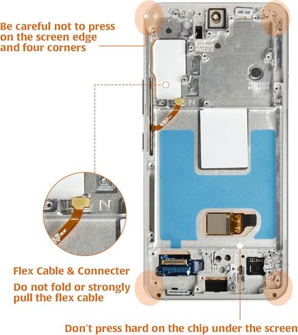 S22 5G S901 OEM Original LCD Display +Green Frame for Samsung Galaxy S22 5G S901B S901U/U1/W 6.1" LCD Screen Display Replacement Touch Digitizer Assembly Kit in Kuwait