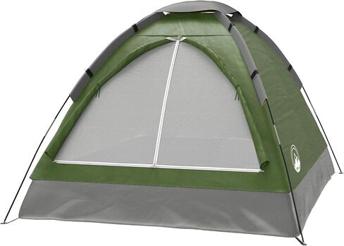 2-Person Dome Tent – Easy Set Up Shelter with Rain Fly and Carrying Bag for Camping, Beach, Hiking, and Festivals by Wakeman Outdoors (Yellow) in Saudi Arabia