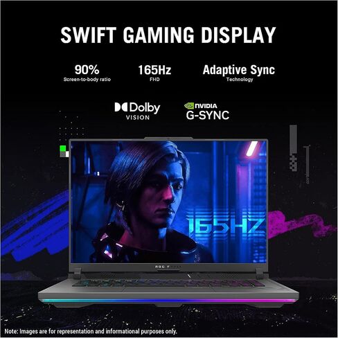 ASUS Rog Strix G16 Gaming Laptop, Intel i9-13980HX, 64 GB DDR5 RAM, 2 TB PCle SSD, 16" QHD+ (1920x1200), Nvidia Geforce RTX 4060, W11 Home in Saudi Arabia