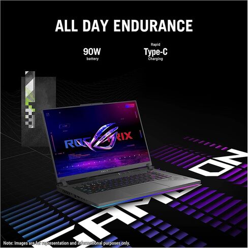 ASUS Rog Strix G16 Gaming Laptop, Intel i9-13980HX, 64 GB DDR5 RAM, 2 TB PCle SSD, 16" QHD+ (1920x1200), Nvidia Geforce RTX 4060, W11 Home in Saudi Arabia