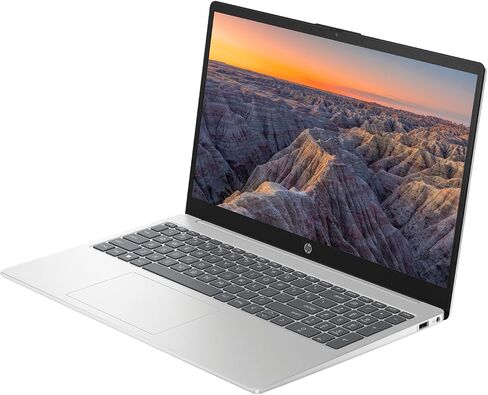 أحدث كمبيوتر محمول HP 2023، شاشة لمس عالية الدقة 15.6 بوصة، AMD Ryzen 5 7530U (Beats i7-1165G7)، ذاكرة الوصول العشوائي 16 جيجابايت، 1 تيرابايت PCIe SSD، كاميرا ويب، لوحة مفاتيح بإضاءة خلفية، HDMI، نوع C، Wi-Fi 6، Windows 11 Home، فضي، اكسسوارات كي كي إي in Saudi Arabia