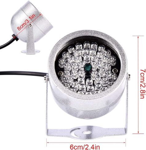 48 مصباح LED بالأشعة تحت الحمراء، ضوء رؤية ليلية مقاوم للماء بالأشعة تحت الحمراء لكاميرا CCTV الأمنية in Kuwait