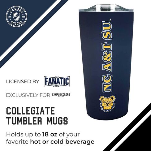 Campus Colors NCAA Stainless Steel Tumbler Perfect for Gameday - 18 oz - Double Walled - Keeps Drinks Perfectly Insulated (Oregon State Beavers - Black) in Kuwait