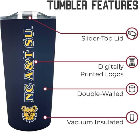 Campus Colors NCAA Stainless Steel Tumbler Perfect for Gameday - 18 oz - Double Walled - Keeps Drinks Perfectly Insulated (Oregon State Beavers - Black) in Kuwait