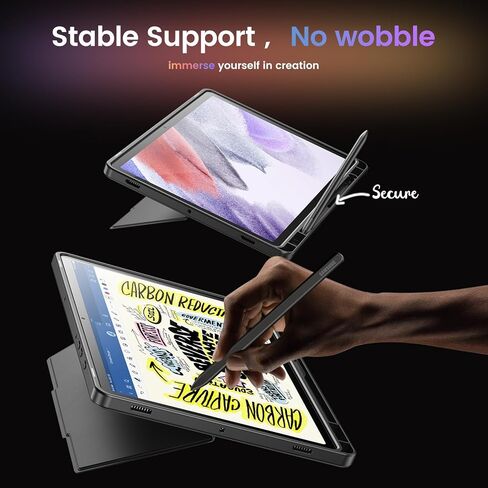 حافظة INFILAND لجهاز Samsung Galaxy Tab S9/S9 FE 5G(10.9/11.0 بوصة) - [مسند فائق الثبات] - دعم رأسي وأفقي، حافظة واقية متينة رفيعة لجهاز Samsung Galaxy Tab، رمادي داكن in Kuwait