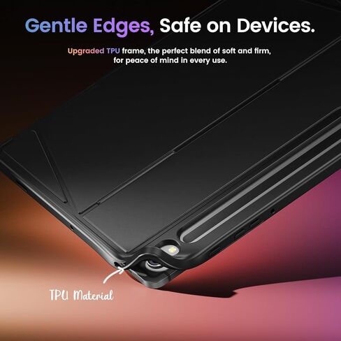 حافظة INFILAND لجهاز Samsung Galaxy Tab S9/S9 FE 5G(10.9/11.0 بوصة) - [مسند فائق الثبات] - دعم رأسي وأفقي، حافظة واقية متينة رفيعة لجهاز Samsung Galaxy Tab، رمادي داكن in Kuwait