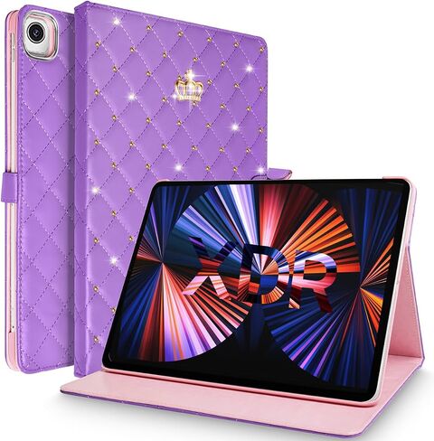 حافظة لجهاز iPad 10.2 الجيل التاسع/الثامن/السابع (2021/2020/2019)، حافظة حماية ذكية من جلد البولي يوريثان بتصميم أنيق وجميل من جلد البولي يوريثان، مزودة بحامل للنوم/الاستيقاظ التلقائي لجهاز Apple iPad 10.2 بوصة (وردي) in Saudi Arabia