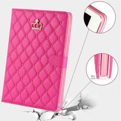 حافظة لجهاز iPad 10.2 الجيل التاسع/الثامن/السابع (2021/2020/2019)، حافظة حماية ذكية من جلد البولي يوريثان بتصميم أنيق وجميل من جلد البولي يوريثان، مزودة بحامل للنوم/الاستيقاظ التلقائي لجهاز Apple iPad 10.2 بوصة (وردي) in Saudi Arabia