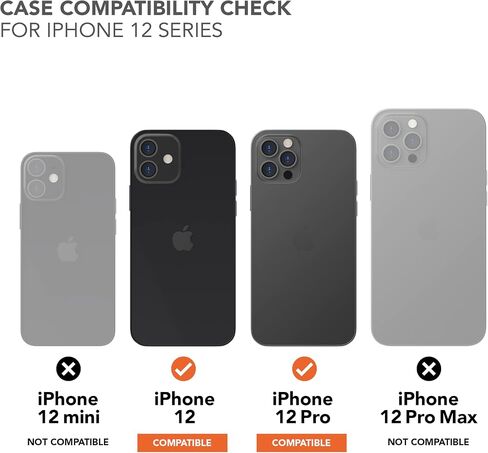 Rokform - حافظة iPhone 12، حافظة iPhone 12 Pro، سلسلة متينة، معدات Apple الواقية المغناطيسية، غطاء iPhone مع قفل RokLock Twist، مغناطيس مزدوج، درع تم اختباره من السقوط (أسود) in Saudi Arabia