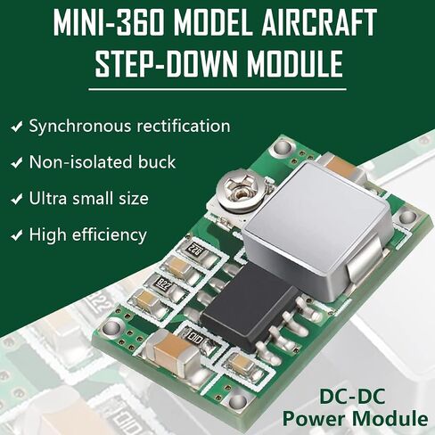 10PCS Mini 360 Power Supply Buck Module DC to DC Adjustable Buck Converter 4.75-23V to 1.0-17V Ultra-Small Step Down Voltage Regulator 3A for Aeronautical Model in Saudi Arabia