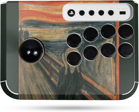 غلاف ألعاب من ألياف الكربون متوافق مع Hori Fighting Stick Mini (PS5، PS4، PC) - رائد فضاء - غطاء لاصق واقٍ من الفينيل 3M ممتاز - سهل الاستخدام | صُنع في الولايات المتحدة الأمريكية بواسطة MightySkins in Saudi Arabia