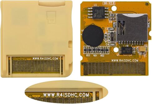 2024 R4 SDHC Gold Pro Card Dual Core Revolution Cartridge, NO Timebomb, for New 2DS/3DS/LL/XL NDSL NDSI, Include Card Adapter & 16GB MicroSD TF Card in Saudi Arabia