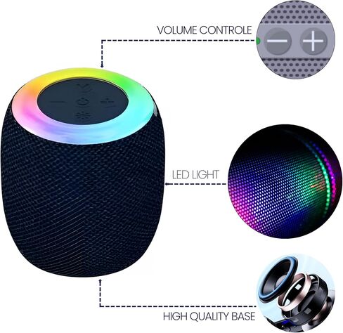 SH-309X Blast Portable Bluetooth Speaker with Built-in Mic - 10 Hour Battery, Water Resistant, 3 Color Options (Black Stealth) in Saudi Arabia