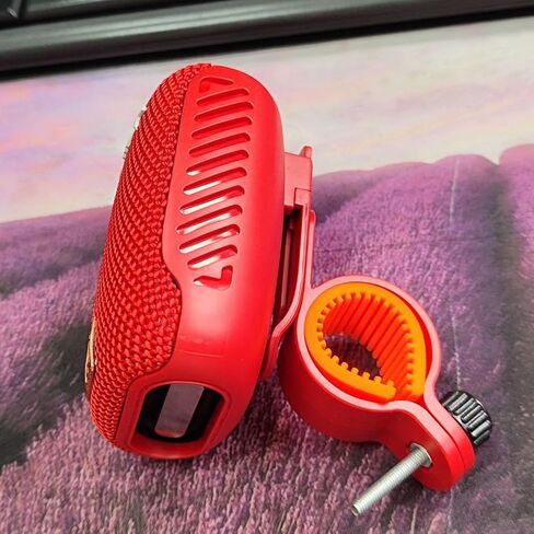Portable Bluetooth Bike Speaker for Cycling, Dual Pairing Outdoor Waterproof Speaker, Supports FM Radio, for Bicycle Riding Hiking (Red) in Saudi Arabia
