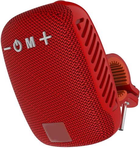 Portable Bluetooth Bike Speaker for Cycling, Dual Pairing Outdoor Waterproof Speaker, Supports FM Radio, for Bicycle Riding Hiking (Red) in Saudi Arabia