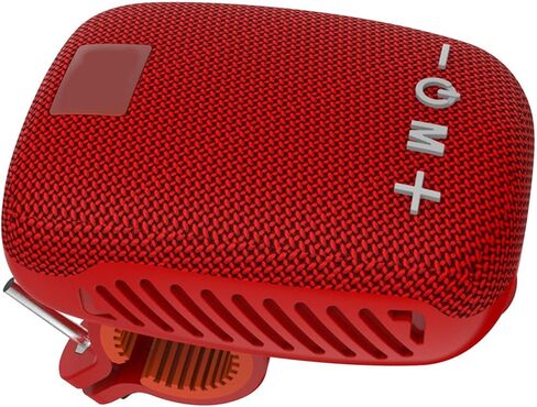 Portable Bluetooth Bike Speaker for Cycling, Dual Pairing Outdoor Waterproof Speaker, Supports FM Radio, for Bicycle Riding Hiking (Red) in Saudi Arabia