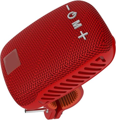 Portable Bluetooth Bike Speaker for Cycling, Dual Pairing Outdoor Waterproof Speaker, Supports FM Radio, for Bicycle Riding Hiking (Red) in Saudi Arabia