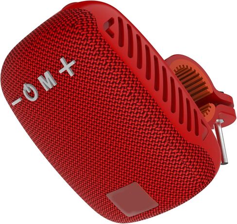 Portable Bluetooth Bike Speaker for Cycling, Dual Pairing Outdoor Waterproof Speaker, Supports FM Radio, for Bicycle Riding Hiking (Red) in Saudi Arabia