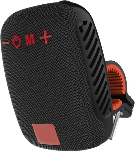 Portable Bluetooth Bike Speaker for Cycling, Dual Pairing Outdoor Waterproof Speaker, Supports FM Radio, for Bicycle Riding Hiking (Red) in Saudi Arabia