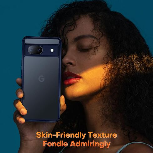 حافظة TOCOL لهاتف Google Pixel 8a، [حماية كاملة مطورة للكاميرا] مع واقي شاشة مكون من قطعتين، [حماية ضد الصدمات] ظهر صلب شفاف غير لامع لهاتف Pixel 8a، أسود in Saudi Arabia