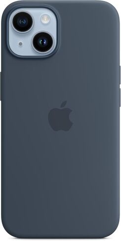 Apple iPhone 14 Silicone Case with MagSafe - Storm Blue in Saudi Arabia