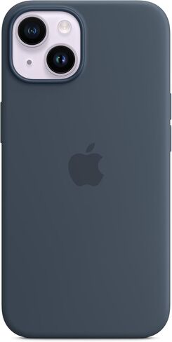 Apple iPhone 14 Silicone Case with MagSafe - Storm Blue in Saudi Arabia