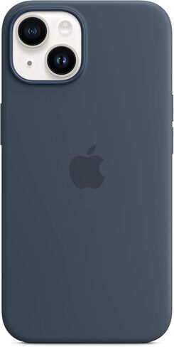Apple iPhone 14 Silicone Case with MagSafe - Storm Blue in Saudi Arabia