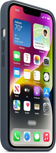 Apple iPhone 14 Silicone Case with MagSafe - Storm Blue in Saudi Arabia