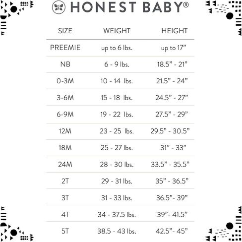 ملابس نوم من HonestBaby 2 مكونة من قطعتين 100% من القطن العضوي للرضع والأطفال الصغار من البنات، للجنسين in Kuwait