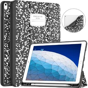 Soke for iPad Air 3 Case 2019 with Pencil Holder, Premium Smart Case, Strong Protection, Auto Sleep/Wake, Ultra Slim Soft TPU Back Cover for iPad Air 3rd Gen 2019/iPad Pro 10.5 2017(Black)