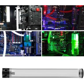 EBTOOLS G1/4 Thread DIY PC Water Cooling, Computer Water Cooled Cylinder Reservoir for PC CPU Liquid Cooling(400mm)