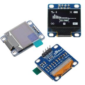 0.96" inch OLED Display Screen Module I2C IIC 128x64 SS - D - 1306 3.3V-5V White for Arduino ESP32 ESP8266 NodeMCU (Pack of 3)