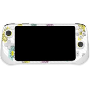 MightySkins Carbon Fiber Skin Compatible with Logitech G Cloud Gaming Handheld - Funky Pineapples | Protective, Durable Textured Carbon Fiber Finish | Easy to Apply | Made in The USA