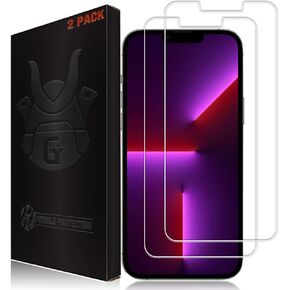 2 Pack Screen Protector for iPhone 14 Plus and iPhone 13 Pro Max - Tempered Glass Screen Saver, Phone Case Friendly, Lifetime Replacement, Protective Screen Cover for 6.7 Inch iPhones