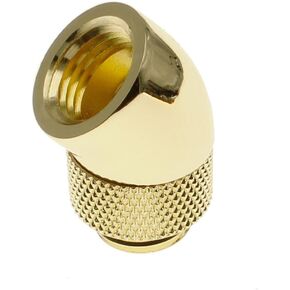 Barrow G1/4" Male to Female Extender Fitting, 45 Degree Rotary, Gold