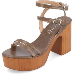 Journee Collection Womens EMERYNN Strappy Open Toe Block Heels