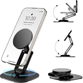 Rotation Magnetic Phone Stand Holder for iPhone Adjustable phone Holder Stand for Desk