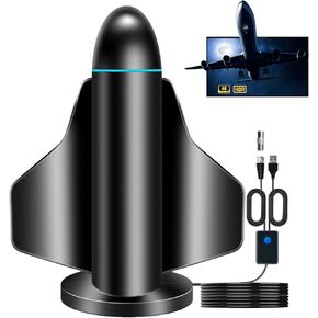 Digital Antenna for Smart TV Indoor - Antenna TV Digital HD Indoor Local Channels, Airplane Shape, Easy to Install, Supports 4K HD Digital TV Antenna for Smart TV