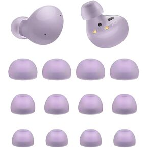 ALXCD Eartips Compatible with Galaxy Buds 2 Earbuds, S/M/L 6 Pairs Soft Silicone Earbud Tips Eartips Replacement Tips, Compatible with Galaxy Buds2 Earbuds SM-R177, Lavender sml