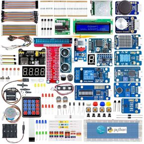 Adeept Upgrade Ultimate Starter Kit for Raspberry Pi 4 3, Raspberry Pi Kit, Python C Code, 40 Projects, DIY Electronic Components Kit with 480 Pages PDF Manual