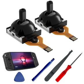 Tighter Hall Joystick for Legion Go, Lenovo Legion Go Accessories, Enhanced Joystick Rotation Resistance for FPS Games, Extended Lifespan and Easy Installation with Tools (1 Pair)