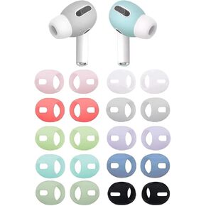 Fit in Case Eartips Earbuds Covers Compatible with AirPods Pro, 10 Pairs Fit in Case Soft Silicon Earbuds Covers Earbuds Skins, Compatible with AirPods Pro, 10 Pairs, 10 Color