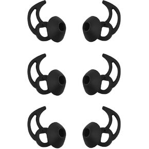 نصائح استبدال سماعات الأذن من السيليكون، أغطية وسائد الأذن المتوافقة مع Bose Quietcomfort وسماعات الرأس الرياضية، أطراف أذن مطاطية كبيرة 3 أزواج