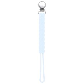 Three Little Tots All Silicone Modern, Short and Safety Tested Pacifier Clip (Black, Twist)