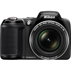 Nikon Coolpix L320 16MP Digital Camera with 26x Optical Zoom and 3-Inch LCD Screen – Compact, High-Performance Camera for Versatile Photography - Black (Renewed)