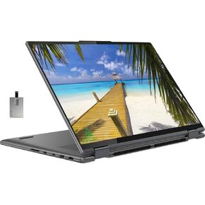 Lenovo Yoga 7i 2-in-1 360° 16" 2.5K Touchscreen Laptop, Intel Evo Platform Core i5 1240P, 8GB RAM, 2TB PCIe SSD, Intel Iris Xe Graphics, Backlit Keyboard, Win 11, Storm Grey, 32GB USB Card